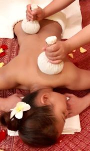 Thai herbal balls massage
